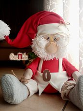 Babbo Natale seduto, decorazioni natalizie