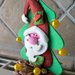 Portafoto clip Babbo Natale su albero di Natale in gomma crepla 