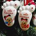 Addobbo albero di natale magnete piedini 8 cm topolino minnie natalizio personalizzabile 