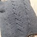 Borsa grigia in lana ad uncinetto 