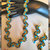 Set di collana e orecchini realizzati ad uncinetto