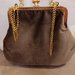 Borsa clic clac vintage marrone