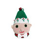 Amigurumi Palla di Natale elfo con cappello verde ad uncinetto 9x13 cm - 70NTL