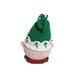Amigurumi Palla di Natale elfo con cappello verde ad uncinetto 9x13 cm - 70NTL