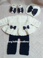Coordinato handmade per neonata