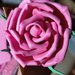Idea regalo penna bomboniera segnaposto con rosa in gomma crepla fommy 