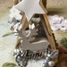 Gessetti profumati Albero di Natale in legno con decorazioni in gesso e feltro 