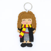 Bomboniera bambolina ispirata a Hermione di Harry Potter, 12 x 7 cm