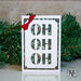 Oh Oh Oh cards | Biglietto di Natale con scritta | Christmas card |
