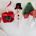 Decorazione natalizia,uncinetto.Decorata.Per albero,segnaposto,fermapacco,centrotavola.Personalizzabile