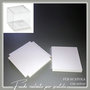 Fondo rialzato in cartoncino bianco per scatole trasparenti cm 10x10 - conf. da n. 15 pz