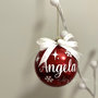 Pallina di Natale personalizzata - Palla per albero di Natale - Personalizzata con nome o testo - Pallina di Natale 1° Natale - decorazione natalizia - Idea regalo
