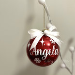 Pallina di Natale personalizzata - Palla per albero di Natale - Personalizzata con nome o testo - Pallina di Natale 1° Natale - decorazione natalizia - Idea regalo