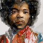 Jimi’s Hendrix ad acquerello 
