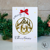 Nativity cards | Biglietto di Natale con scritta | Merry Christmas card |