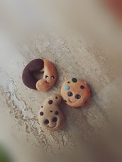 Calamite a forma di biscotti in fimo fatto a mano 