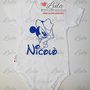 Body baby Topolino nome dedica personalizzata idea regalo nascita battesimo baby shower