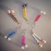 Orecchini pendenti con cristalli o perline con perla sintetica finale - differenti colori
