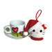 Amigurumi Palla Hello Kitty rossa ad uncinetto 9x9 cm - 72NL