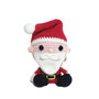 Amigurumi Babbo Natale seduto ad uncinetto 8x12 cm - 73NTL