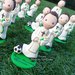 Statuina media calciatore comunione bimbo calcio regalo madrina padrino nonni