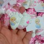 Bomboniera nascita piedini bimba Elsa frozen personalizzabili gessetti gesso ceramico segnaposto battesimo 