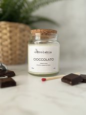 Cioccolato - Candela in cera di soia 130gr. 