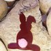 Portachiavi Plexiglass Rabbit Bordeaux