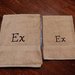 Asciugamani dipinto a mano "Ex"