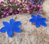 Orecchini Funny Flowers Blu