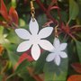Orecchini Funny Flowers Bianco