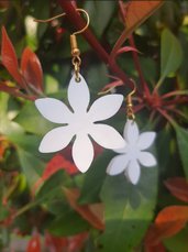 Orecchini Funny Flowers Bianco