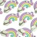 Bomboniera arcobaleno bimba unicorno segnaposto calamita magnete compleanno nascita 