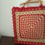 Borsa in juta e quadrati granny 