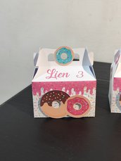 Scatolina donuts ciambella Candy caramelle scatola scatoline festa compleanno ricordino gadget 