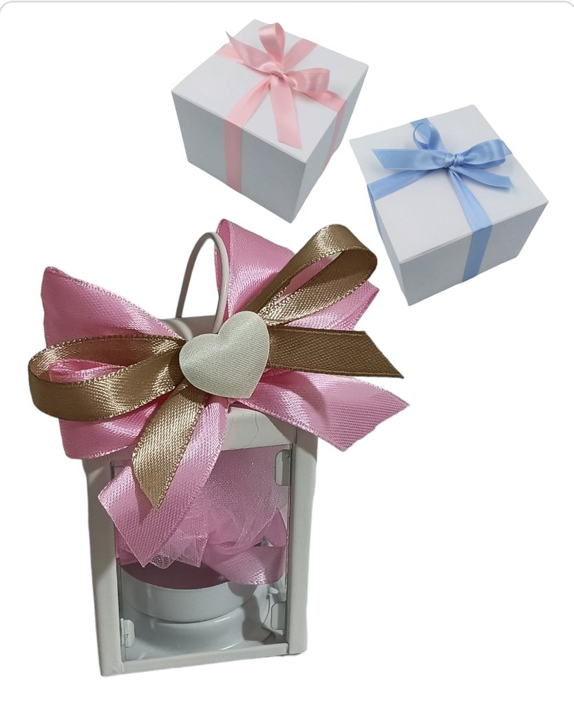 32 Tovaglioli e 8 Lanterne per Decorazione Tavolo Matrimonio - Mr & Mrs Bianco