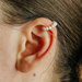 Ear cuff con perle naturali d'acqua dolce in rose gold filled 12k
