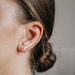 Ear Climbers 45 mm Effetto Martellato in Rose Gold Filled 12k