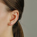 Ear Climbers 40 mm Effetto Martellato in Rose Gold Filled 12k