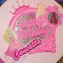 Cake topper per torte finte decorazioni feste a tema Barbie personalizzabili e riutilizzabili per decoro cameretta