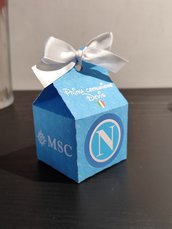 Scatolina Napoli scatola scatoline festa compleanno nascita battesimo cresima comunione confetti segnaposto 
