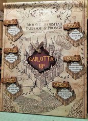 Tableaux Harry Potter "La Mappa del Malandrino" personalizzato