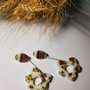 Orecchini pendenti handmade/ orecchini per lei in argilla polimerica/ idea regalo per lei