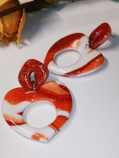 Orecchini pendenti in argilla polimerica/ orecchini per lei / orecchini handmade/ idea regalo