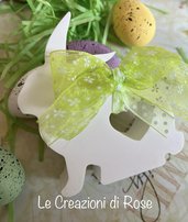 Coniglietto in gesso profumato Pasqua Idea regalo 