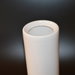 Portafiori vaso cilindrico in ceramica bianca cm 23x8d