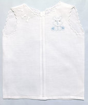 Camicia della Fortuna Baby Puro Lino Ricamata a mano