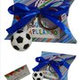Bomboniera compleanno pallone da calcio bimbo scatola festa palloncino torta 