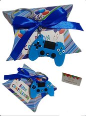 Bomboniera compleanno portachiavi joestick playstation videogioco bambino segnaposto 