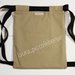 Borsa zaino in tessuto panama/canvas beige